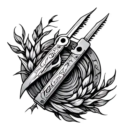 Balisong And Virgo Zodiac Sign Made