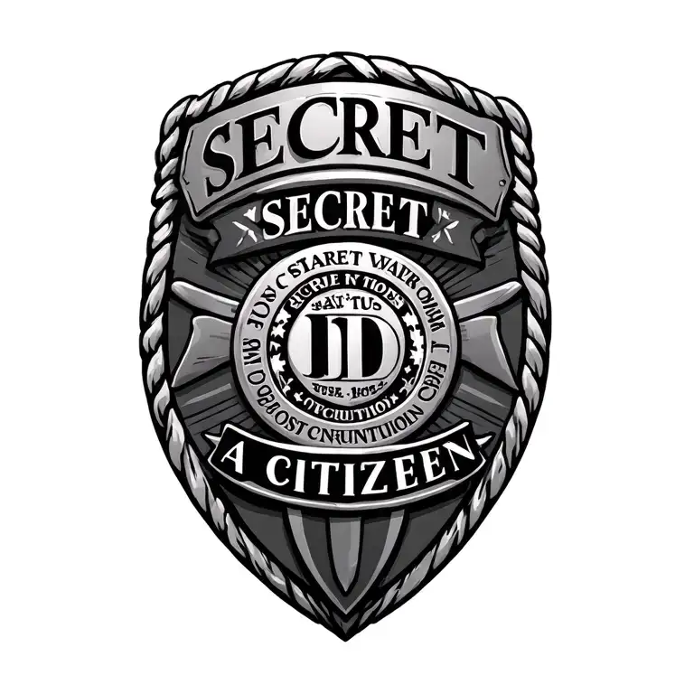 Police Badge That Says Secret Citizen A D Us Constitutional Oath Enforcement