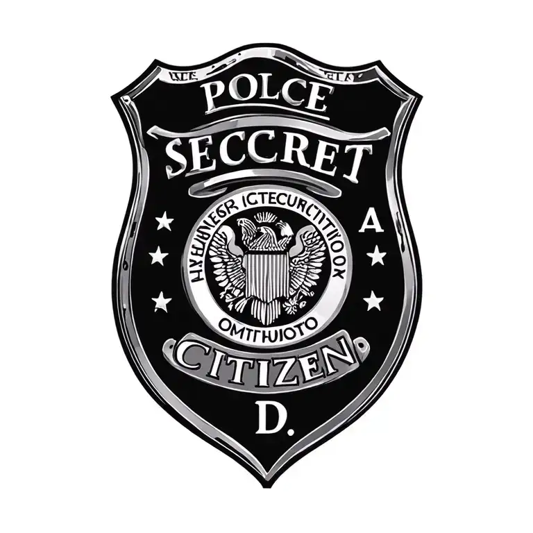 Police Badge That Says Secret Citizen A D Us Constitutional Oath Enforcement
