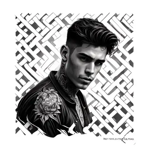 3D Lattice Pattern With Justin In It