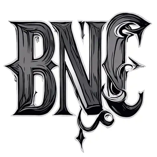 Bnc Inscription And A Letter With A Nose