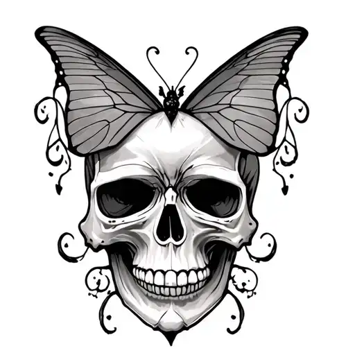 Skull Butterfly