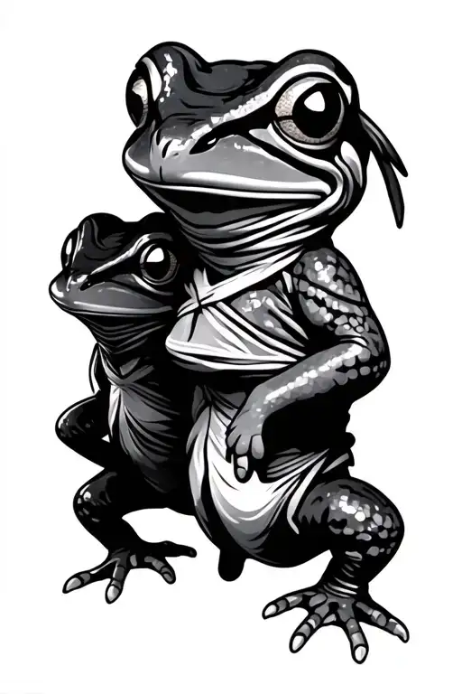 Two Cool Ninja Frog Brothers