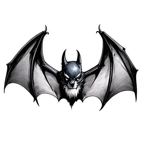 Bat Tattoos Going Down Arm