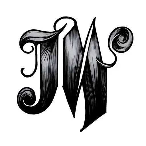 Minimalistic Combination Of Letter J And M