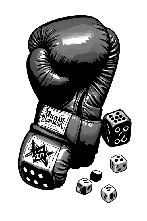 Boxing Glove And 2 Dice