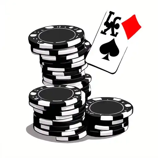 Poker Chip Minimalist For Couples