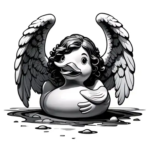 Angel Rubber Ducky Instead