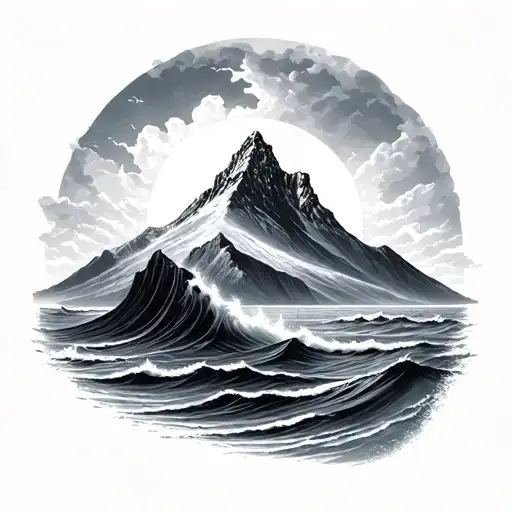 Ocean And Mountain