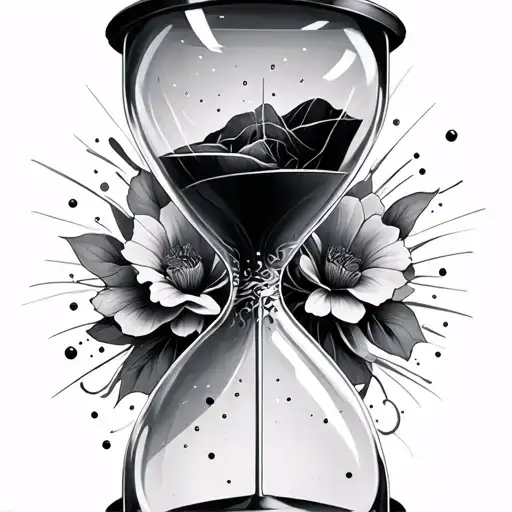 Memory Into Nothing Running Through An Hourglass Filled