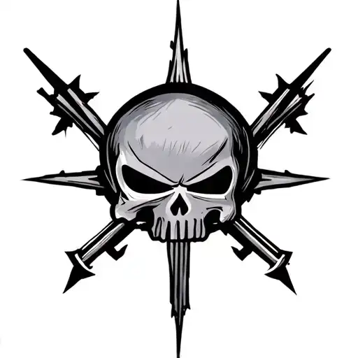 Punisher Logo Symmetrical