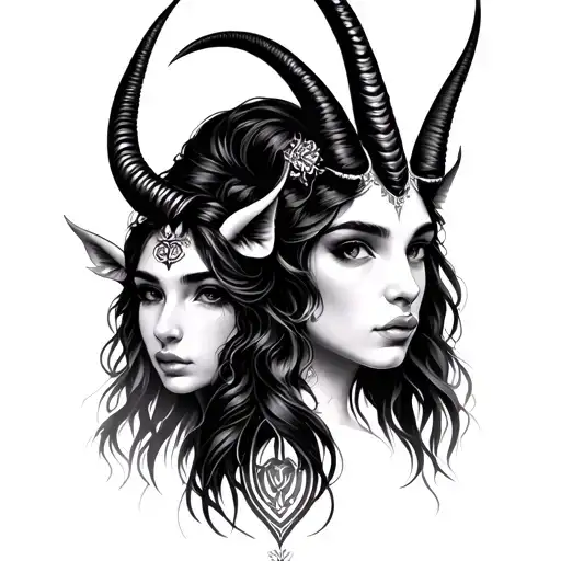 Capricorn And Gemini Girl Face