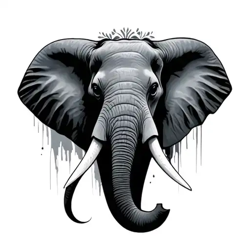 Number 7 And Elephant Head Emerging