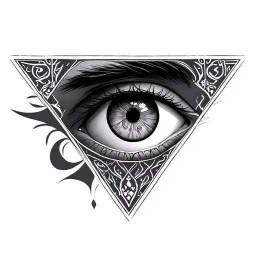 Arabic Eye In A Triangle
