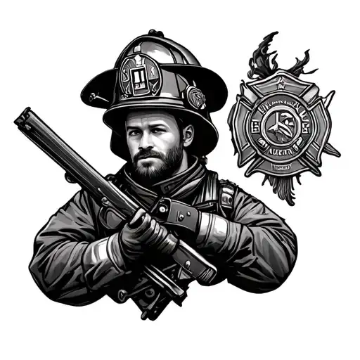Firefighter Theme Arm Sleeve