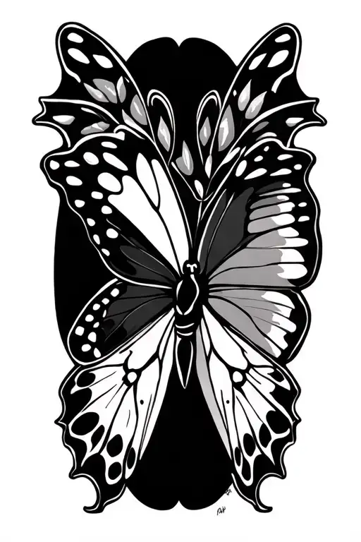 Traditional Butterfly Lisa Frank Style