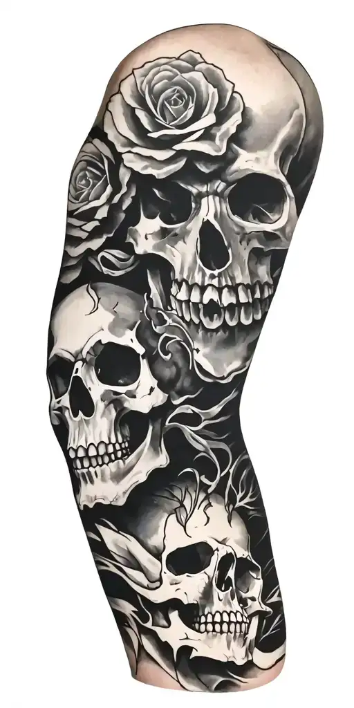 Full Sleeve With Skull