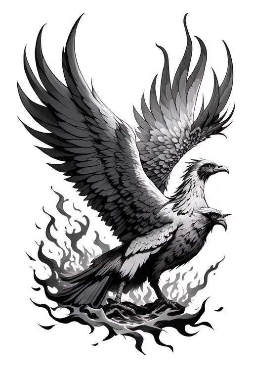 Phoenix Rising From The Ashes