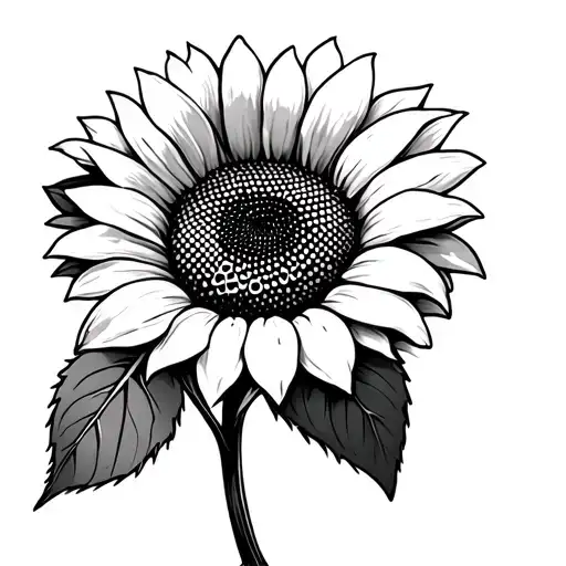 Sunflower With Honey Comb