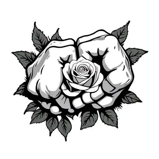 Two Fists Bumping One Sons And Second Fathers And Rose Make It Suitable For Realistic