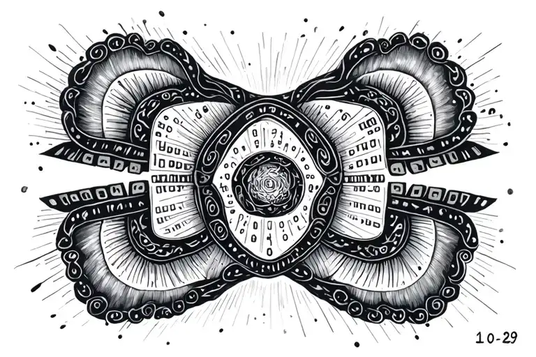 Create A Tatto With Morse Code With 10 And 29