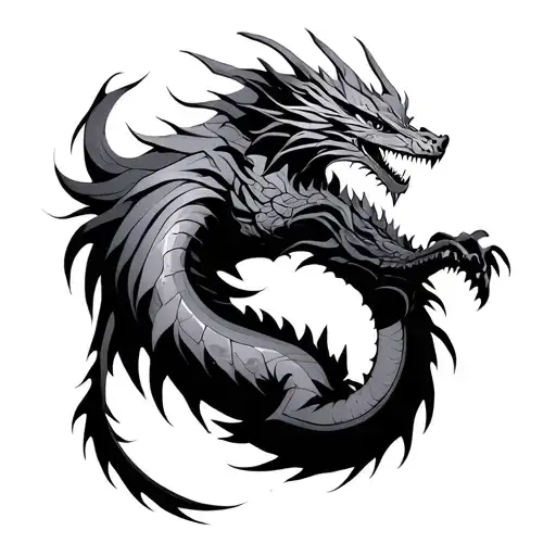 Cyber Cigil Dragon Back Piece