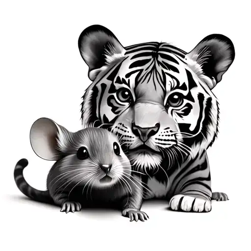 Cute Tigers And Mice