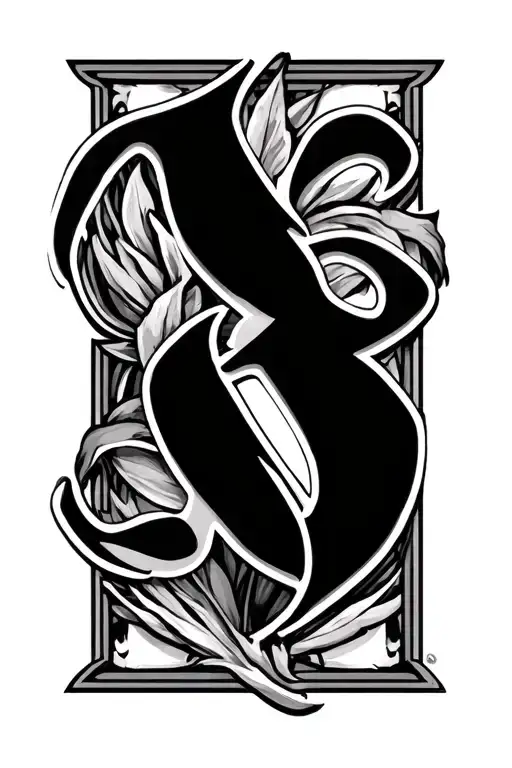 Roman Name Written Across In Cursive Writing