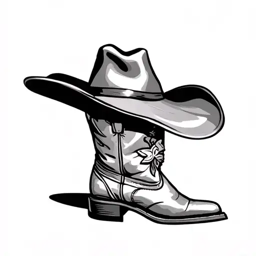 Boots And Cowboy Hat