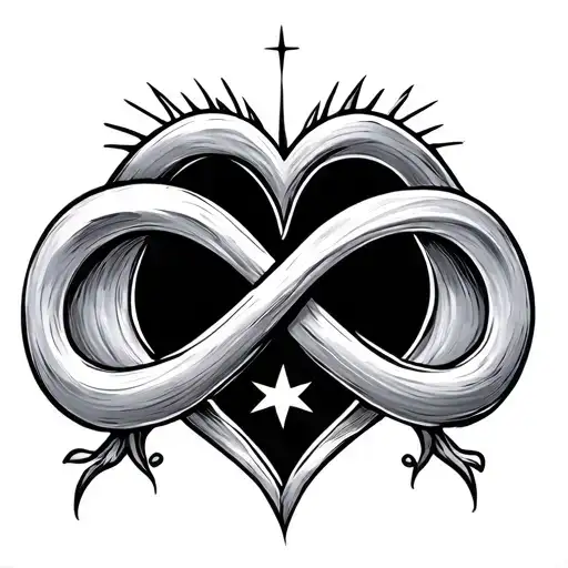 Infinity Symbol With Star And Hart