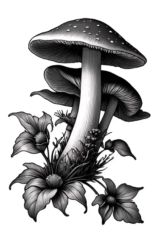 Mushroom And Flower Sternum