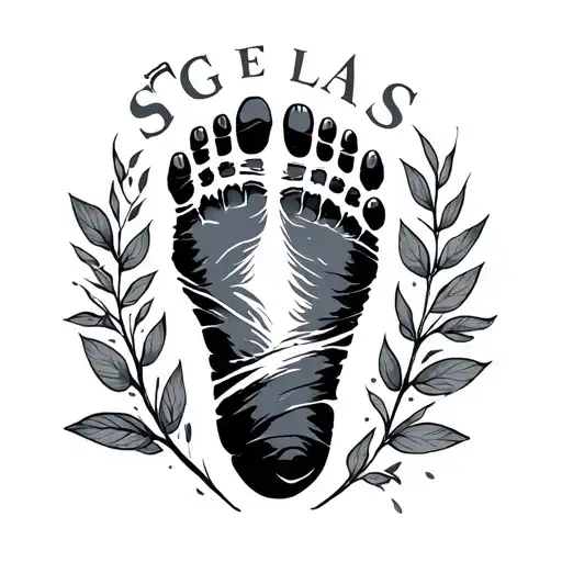 Tge Name Silas With A Footprint