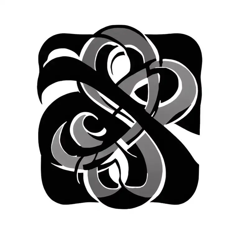 Spiritual Symbol Intertwined