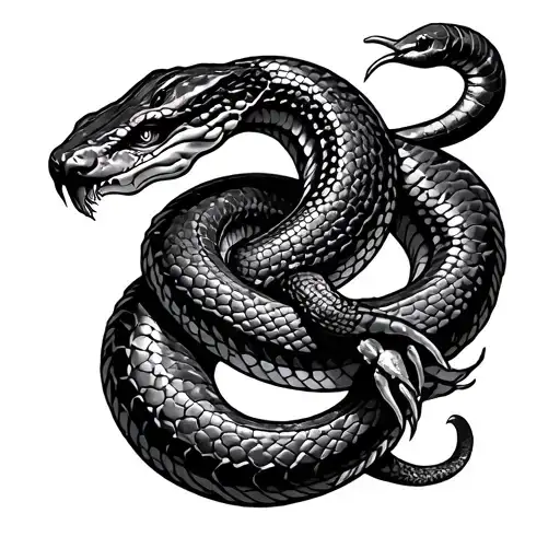 Snake And Scorpion Wrapped