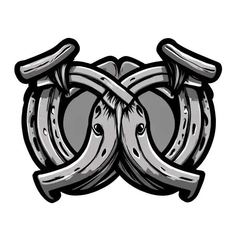 Horse Shoe Tattoo Design