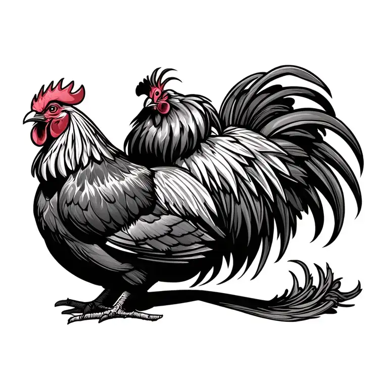Agressive Rooster