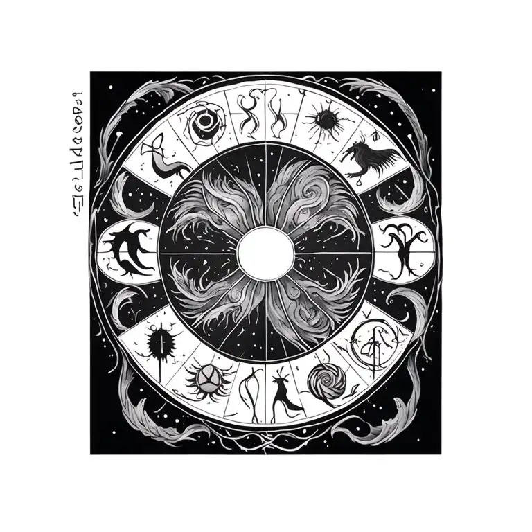 Zodiac Signs Intertwined