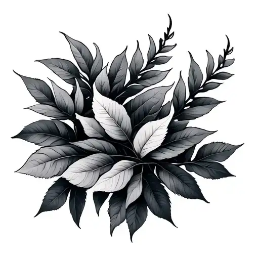 Weeping Willow Leaves Wrap