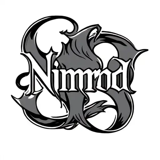 Nimrod Name Tatto