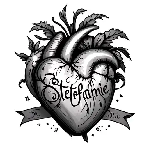A Heart With The Name Stefanie