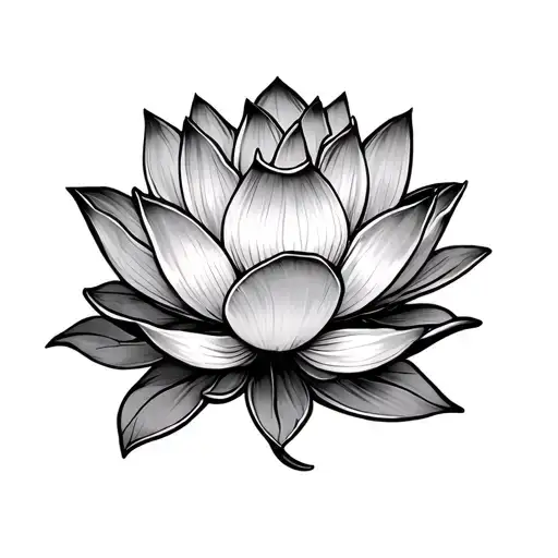 Lotus Flower With A Turbo L Charger In The Middle