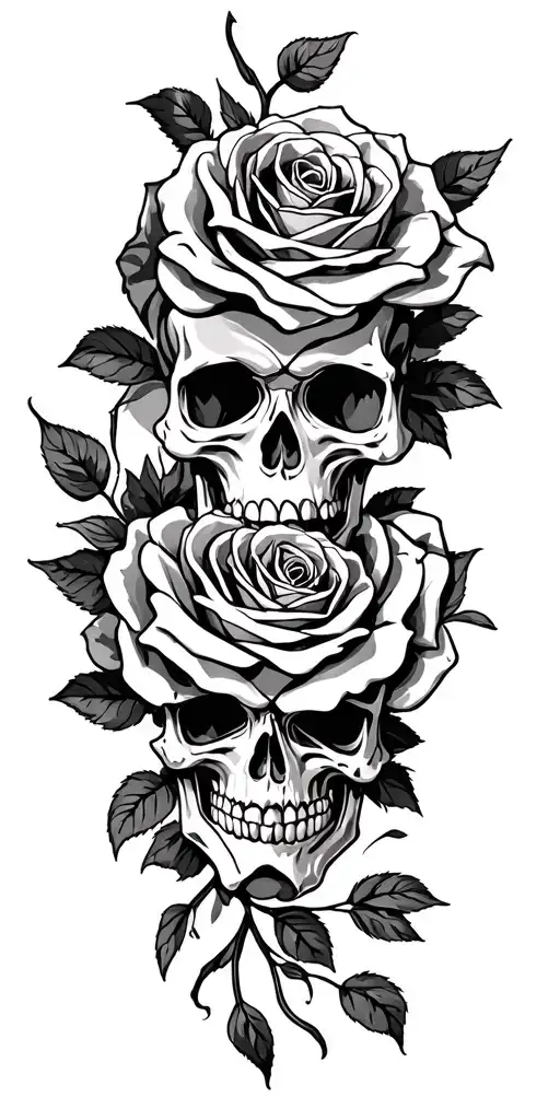 Skull And Roses