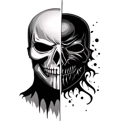 Phantom Mask Split In Half