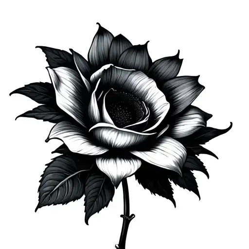 Rose Lily Sunflower Geo Symteric Shapes