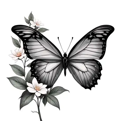 Butterfly And Fresh Air