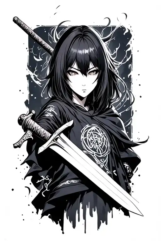 Anime Character With A Sword