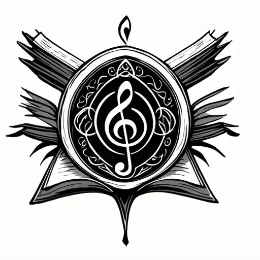 Triquetra Books And Treble Clef