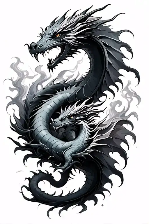 3 Dragons Smoke Swirling
