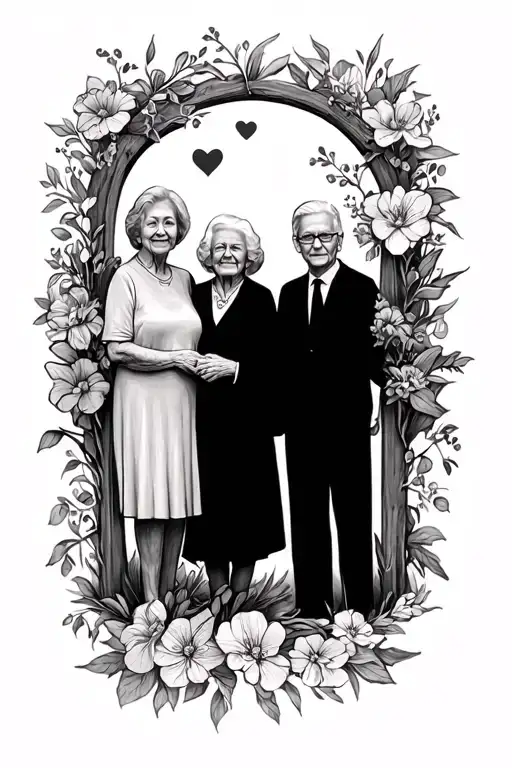 A Way To Remember One Side Of Grandparents By On One Arm