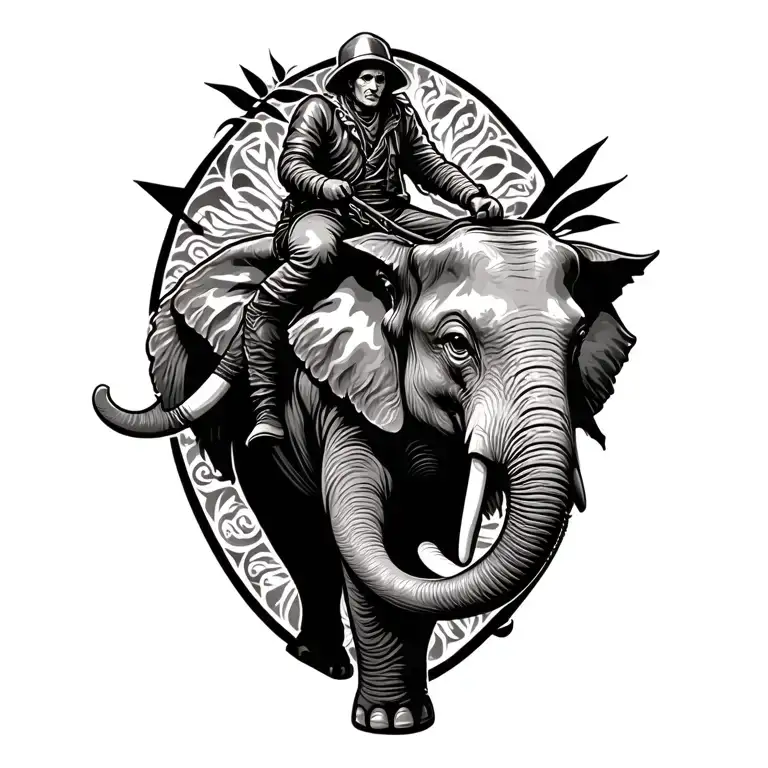 A Rider On An Elephant